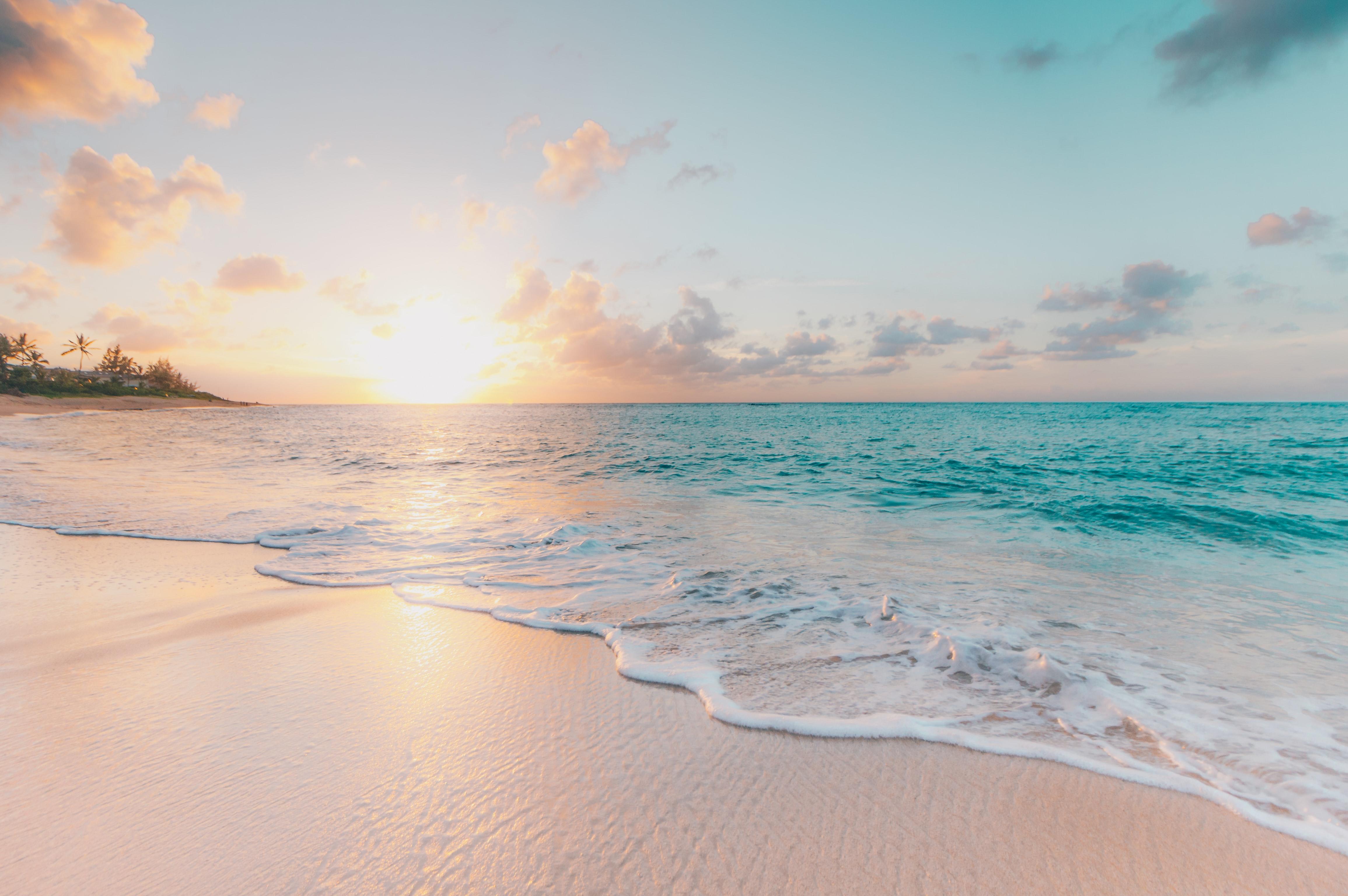 image of sunset at the beach